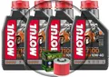 Set / Service Yamaha XVS / 1100 Dragstar 1999/2002 Motul 7100/10W40 Ölfilter