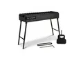 BIG-PAN Grillbesteck-Set Klappbar Mangal für 14 Spieße 90 cm Grillfächer