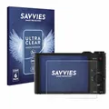 Savvies 6 Stück Schutzfolie für Sony Cyber-Shot DSC-WX300 / WX350 Displayschutz-Folie Ultra-Transparent