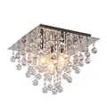 M2 OUTLET Deckenleuchte CRIS 10145 Ø32CM Chrom pol., klar mit Besätzen