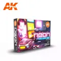 AK Interactive AK11610 - Neon Colors Set  6x17ml - Neu