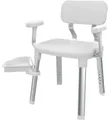Bischof Dusch- und Badhocker Splash Deluxe, belastbar bis 150 kg, mit schwenkbarer Ablage 28x21cm