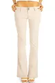 BE STYLED Damen Hosen, Stoffhosen aus Organic Cotton, Bio Baumwolle Chinos Bio-7 36/S beige