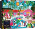 Elena Essex Jigsaws 1000 Pieces for Adults - Poolside, Puzzles for Adults, Adult Puzzles, Colourful Summer Holiday Swimming Pool Puzzle, Size 50x70cm