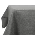 Deconovo Tischdecke Abwaschbar Leinenoptik Lotuseffekt Tischwäsche Wasserabweisend Tischtuch 200x150 cm Grau