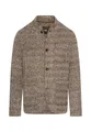 camel active Herren Melierte Jacke mit Stehkragen Dunkelbraun, Menswear-L