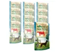 Dehner Best Nature Hundefutter, Nassfutter, für ausgewachsene Hunde, Rind / Spätzle, 12 x 150 g Beutel (1.8 kg)