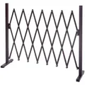 Absperrgitter HWC-B34, Scherengitter Rankhilfe Tierschutzgitter ausziehbar, Alu braun ~ Höhe 103cm, Breite 31-261cm