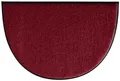 Erwin Müller Fußmatte halbrund Mainz, Schmutzfangmatte, Sauberlaufmatte uni weinrot Größe 60x85 halbrund - rutschfest, pflegeleicht, für Fußbodenheizung geeignet (weitere Farben, Größen)