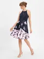 VM Abendkleid Damen mehrfarbig gemustert, 42 499988-0002-00420
