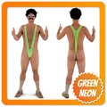 Borat Mankini Herren Kostüm Badeanzug Badehose String Tanga Bikini Bodysuit JGA