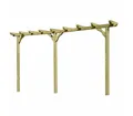 Gartenpirat Pergola Pergola aus Holz 450 cm lang Torbogen Rankhilfe Rankgerüst Blumenbogen