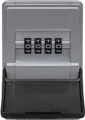 ABUS Schlüsselkasten KeyGarage™ 727 - Schlüsselbox zur Wandmontage - Mini - schwarz-silber (Mini), mit indiv. einstellbarem, 4-stelligem Zahlencode - ideal für das Büro