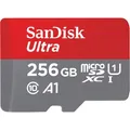 SANDISK microSDHC Ultra 256GB (UHS-1/Cl.10/100MB/s) + Adapter, Tablet (256 GB, microSDHC, U1, UHS-I) (00215484)