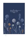 Eine der Guten Lehrerplaner 2026/2027 A5 Softcover – Lehrerkalender Schuljahr 2026 2027 | Leseband, Notenlisten & Klassenlisten | nachhaltig, FSC-Papier, klimaneutral | Blau Weiß Orange mit Blumen