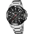 Festina Edelstahl Herren Uhr Armbanduhr silber Sport D2UF20641/D - Silber