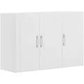 HÄNGESCHRANK mit Verstellbarem Regal, 90x60x30cm, Weiß