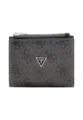 GUESS Geldbörse Milano Bifold Top Zip Wallet Black dunkelgrau