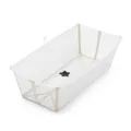 Stokke Flexi Bath X-Large, Sandy Beige - Geräumige faltbare Babybadewanne - Leichte Konstruktion & einfach zu verstauen - Bequem für zuhause oder auf Reisen - Ideal für Kinder von 0-6 Jahren