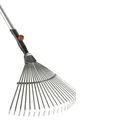 GARDENA combisystem Fächerbesen Harke Rechen 50 cm breit verzinkt (3022)