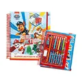 M.C. Paw Patrol Activity Buch 48 tlg. Malbuch Ausmalbuch Ringbuch Stifte Schablonen, Mehrfarbig