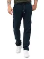 Rock Creek Herren Leinen-Optik Hose Stoffhose Sommerhose Regular Fit Chino Hosen Männer Hose Gummizug Herrenhosen Lang Strandhose RC-2152 Petrolblau W33 L32