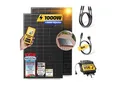Balkonkraftwerk 1000W/800W Solaranlage mit Dach Halterung (Paarmontage) Halterung Steckerfertig WIFI Komplettset Photovoltaik Anlage 800W, Kabellänge: 5m