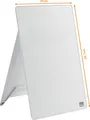 nobo Glas-Notizboard Diamond Glass Desktop (B x H) 216 mm x 297 mm Brillant-Weiß Inkl. Tischständer, Inkl. Boardmarker