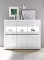 Highboard Carat Sideboard Anrichte in weiß Hochglanz 164 cm