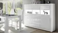 Möbel Akut Highboard Highboard Carat Sideboard Anrichte in weiß Hochglanz 164 cm