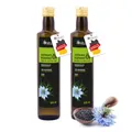 Mituso Schwarzkümmelöl 2x 500 ml, gefiltert | 100% rein, kaltgepresst, Vielseitig für Küche und Hautpflege, Frei von Zusatzstoffen