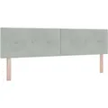 vidaXL Kopfteil mit Kopfteil Hellgrau 180 cm Kunstleder 42007183