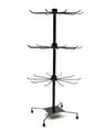 Yudu Verkaufsständer mit 3 Etage, Metall, 73 cm schwarz