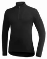 Woolpower Zip Turtleneck 400 schwarz - Größe M