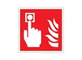 SafetyMarking Brandschutzschild Folie B200xH200 mm Brandmelder langnachleuchtend ; wolk (38.A5155)