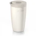 Arendo isolierter Kaffeebecher, doppelwandig, 350ml, Edelstahl, matt beige