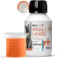 TESTURTEIL SEHR GUT 2025 ReaVET Lachsöl Katze 100ml – Reich an Omega 3 & 6, Fischöl Hunde hochdosiert I Echte Lebensmittelqualität ohne Zusätze I Frisch abgefüllt in Deutschland
