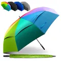 STYNGARD XXL Regenschirm Groß Sturmfest [Ø 130 cm] - Golfschirm mit Doppelbespannung für maximalen Wind- und Regenschutz Modell - Regenschirm für 2 Personen - BELFAST
