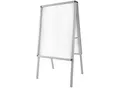 tectake® Aluminium Plakatständer, DIN A1, doppelseitig, klappbar, mit Klicksystem, inklusive 2 Schutzfolien