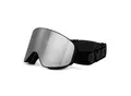 YEAZ Magnet-Ski-Snowboardbrille silber verspiegelt/schwarz APEX
