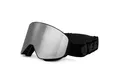 YEAZ Skibrille APEX Magnet-Ski-Snowboardbrille silber, Magnet-Wechsel-System für Gläser, silber/schwarz