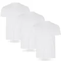 Herren T-Shirt 3er-Pack Weiß Größe M FM London Baumwolle Basics Männer
