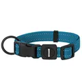 Best Pet Supplies Reflektierendes Hundehalsband mit Verstellbarer Länge, robuste Schnalle und starkem D-Ring für Leine, Training, Walking, Joggen für kleine, mittelgroße und große Rassen, Türkis, S