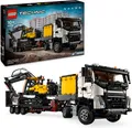 Lego Konstruktionsspielsteine "Volvo FMX LKW mit EC230 Electric Raupenbagger (42175), LEGO Technic", bunt