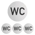 Relaxdays 4x WC Schild (4052025460754)