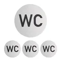 WC Schild 4er Set Toilettenschild WC-Türschild Kloschild Toiletten Piktogramm