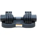 Sporttrend 24® Verstellbare Kurzhantel 12,5KG, 25KG, 32,5KG | Hantel mit Stahlscheiben und Ständer (12,5KG schwarz)