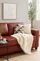 Wolldecke creme-schwarz, heine home, Couchdecke Plaid in Fell Optik 140x170 cm