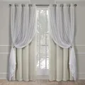 Exklusive Home Curtains Catarina Vorhänge, mehrlagig, massiver Verdunkelungsv...