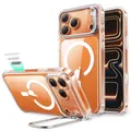 ESR für iPhone 17 Pro Hülle, Kamerasteuerung, kompatibel mit MagSafe, Militärnorm Schutzhülle, integrierter Versteck Ständer Handy Case, Kratzfeste Rückseite, Classic Serie, Klar